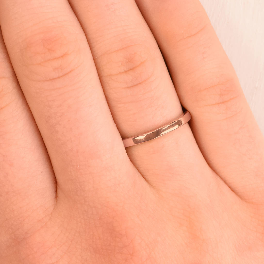 Spun Silk Wedding Ring In 18ct Gold Or Platinum By Lilia ...