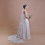 'Azalea Pure' 3D Flower Embroidered Wedding Veil, thumbnail 1 of 8