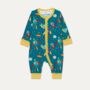 Organic Cotton Baby Zip Up Romper With Space Print, thumbnail 1 of 2