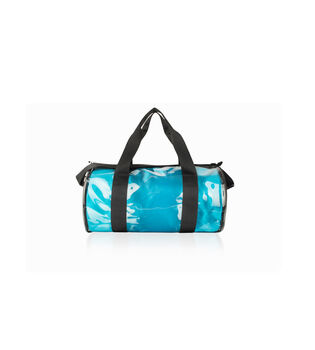 Pvc Kit Bag With Personalised Teal Satin Liner, 3 of 4