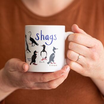 'Shags' Ceramic Bird Mug, 3 of 8