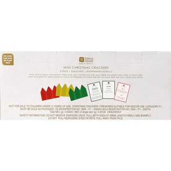 Small Christmas Holly Table Crackers Pack Of Eight, 5 of 5