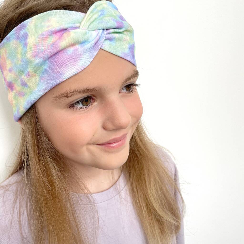 Tie Dye Rainbow Headband By Claudie & Co Kids | notonthehighstreet.com