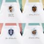 Personalised Dad And Father's Day Blue Crest Photo Apron, thumbnail 1 of 12
