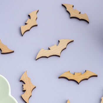 Wooden Bat Halloween Table Confetti, 3 of 3