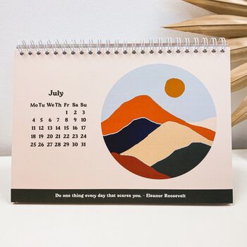 2022 A5 Sunset Landscape Desk Calendar, 3 of 5