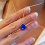 Sapphire September Birthstone Gold Plated Necklace, thumbnail 2 of 6