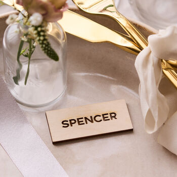 Wooden Wedding Place Setting, 4 of 9