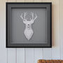 Personalised Family Name 3D Stag Artwork, thumbnail 1 of 11
