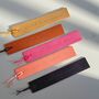 Handpainted Personalised Leather Bookmark, thumbnail 1 of 6