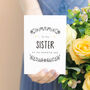 To My Sister Wedding Day Card, thumbnail 1 of 7