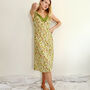 Lacey Nightie In Green Magnolia Print, thumbnail 1 of 5