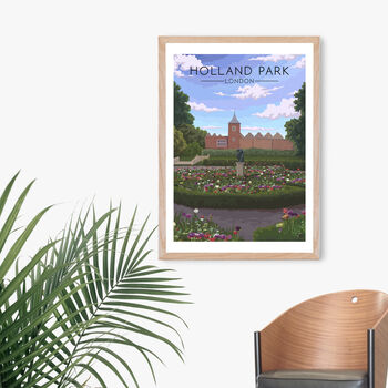 Holland Park London Travel Poster Art Print, 4 of 8