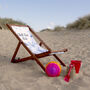Personalised Tropical Beach Deckchair For Men, thumbnail 1 of 9