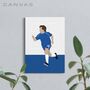Gianfranco Zola The Blues Football Canvas, thumbnail 1 of 2