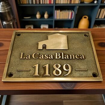 Personalised House Name And Number Plaque, 4 of 7