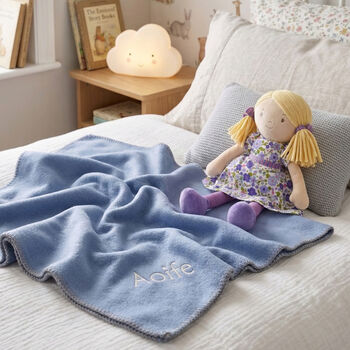 Peggy Rag Doll With Personalised Fleece Blanket, 2 of 7