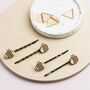 Wooden Bumble Bee Hair Grips, thumbnail 5 of 10