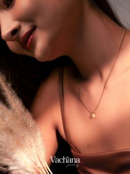 Round Gold Rutilated Quartz Necklace, 7 of 12