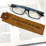 Personalised Message Leather Bookmark For Dad On Father's Day, thumbnail 1 of 7