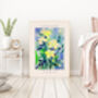 Flower Market Paris Botanical Art Print, thumbnail 3 of 3