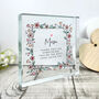 Personalised Any Message Flowers Crystal Token For Mother's Day, Birthdays And Memorials, thumbnail 6 of 8