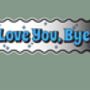 Wavy Edge Love You Bye Mirror Sign, thumbnail 8 of 9