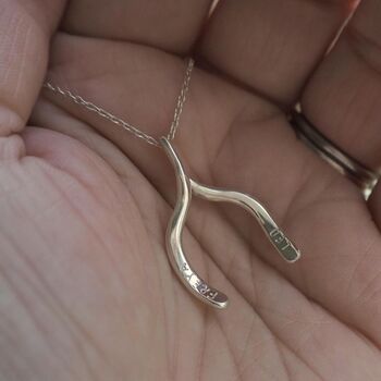 Personalised Wishbone Necklace, 3 of 12