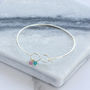 Best Friends Infinity Birthstone Bangle, thumbnail 4 of 8