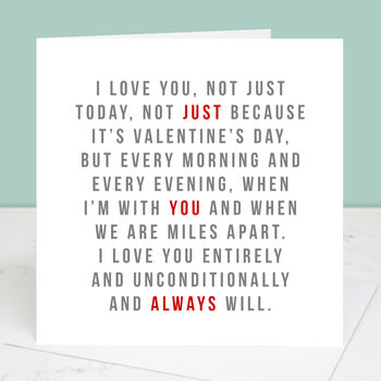 'Always' Valentine's Day Card, 2 of 6