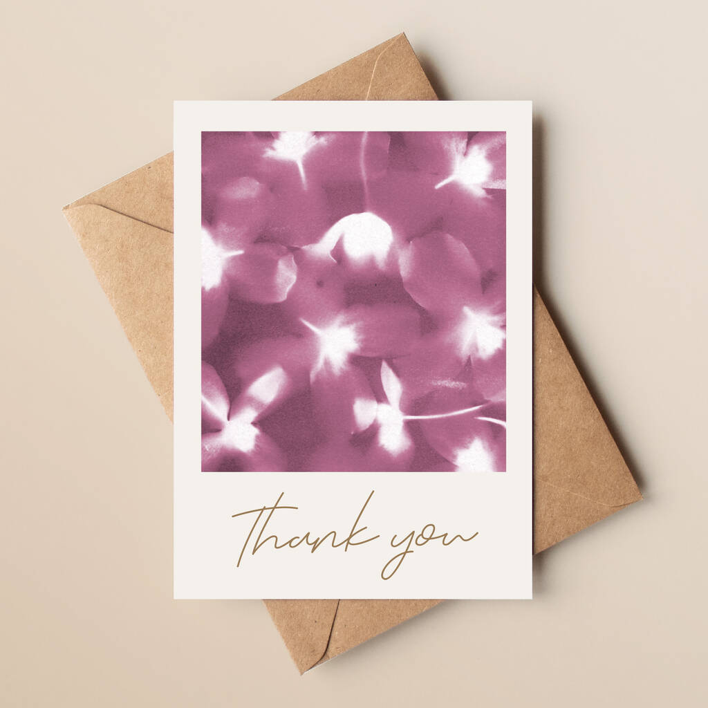Floral Wedding Mini Thank You Cards, Pack Of 10 By Paper Birch