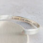 Sterling Silver Personalised Unisex Cuff, thumbnail 3 of 6