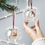 Personalised Photo Glass Bauble, thumbnail 1 of 3