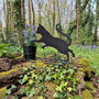 Pair Of Petite Kitty Cat Silhouette Plant Pots, thumbnail 4 of 6