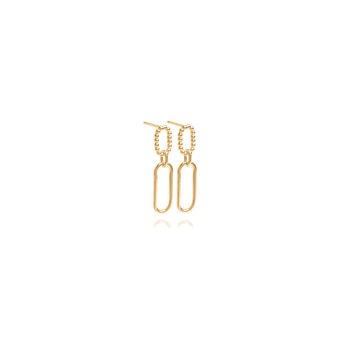 Small Double Link Earrings, 2 of 5
