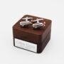 Personalised Two Tone Golf Bag Cufflinks, thumbnail 3 of 4