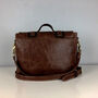 Two Tone Brown Leather 'Cleo' Handbag, thumbnail 5 of 10