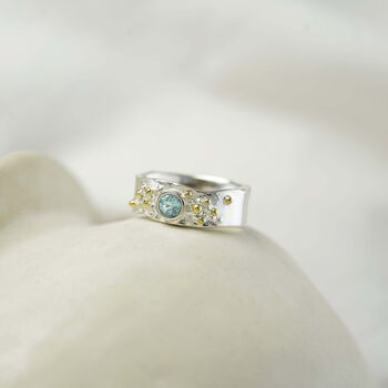 Handmade Blue Topaz Ring, 3 of 8