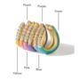 Peach Enamel Wave Ear Cuff, thumbnail 2 of 3