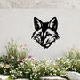 Fox Metal Wall Art For Outdoor Garden Decoration, thumbnail 5 of 10