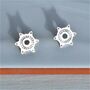 Sun Stud Earrings, thumbnail 3 of 7