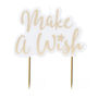 Gold Glitter Make A Wish Birthday Party Candle, thumbnail 3 of 4