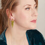 Green Peridot Grape Style Stud Earrings, thumbnail 3 of 11