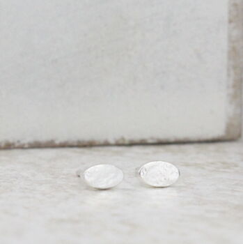 Sterling Silver Mini Oval Studs, 7 of 8
