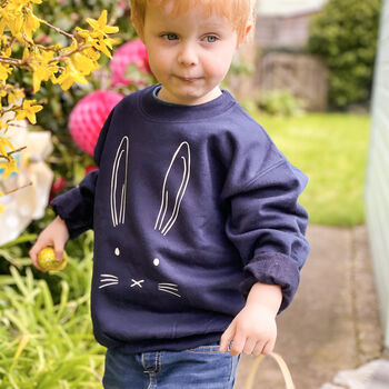 Easter Children's Bunny Rabbit Sweatshirt, 4 of 11