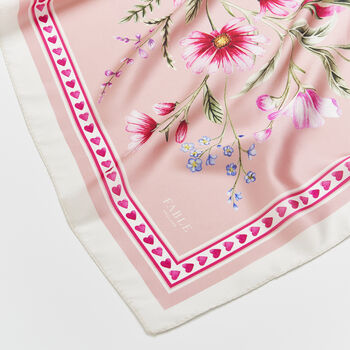 Penelope Story Pink Square Scarf, 4 of 4