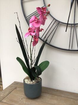 Pink Artificial Silk Orchid Mothers Day Gift, 3 of 6