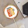 Happy 30th Birthday Colour Block Lollipop, thumbnail 1 of 3