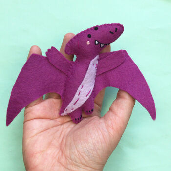 Percy The Pterodactyl Felt Sewing Kit, 2 of 4