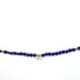 Blue Lapis Lazuli Necklace With Evil Eye Charm, thumbnail 3 of 5